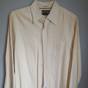 Ralph Lauren Rugby Yellow and White dress shirt